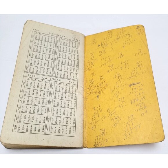 Vintage 1943 Enginemen's Time Book Brotherhood of Locomotive Firemen & Enginemen - Picture 11 of 12